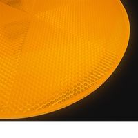 和気産業 リフレクター Rー200 直径200mm オレンジ Z-18 1セット(2個)（直送品）