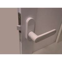 和気産業 浴室用樹脂レバー錠 空錠 LUBP4-1S-WHBS32 1セット(2セット)（直送品）