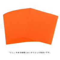エヒメ紙工 両面同色おりがみ 単色 だいだい 15cm ESC-02 1冊（100枚）