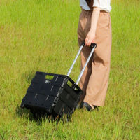 不二貿易 フォールディングキャリーカート ST05 BK 86109 1個