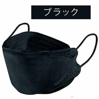3D立体構造4層不織布マスク 男女兼用 ふつうサイズ 個包装 ブラック 30枚入　1箱(30枚入)×10セット ヒロ・コーポレーション（直送品）