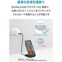 Anker PowerWave 10 Stand ワイヤレス充電器 Qi規格 スタンド型 10W出力 ブラック A2524012