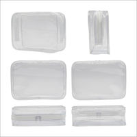 TTC 水に強いクリアポーチ 21×15×6cm クリア CP-03 1個