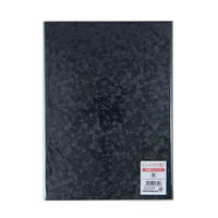 ナカバヤシ 証書ファイル A4/A3対応 二つ折り ビニールクロス貼り 片面パッド入り 黒 FSV-A4C-D 1冊