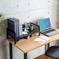 サンワサプライ 机上液晶モニタスタンド(W595mm・ブラック) MR-LC102BKN 1個（直送品）