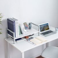 サンワサプライ 机上液晶モニタスタンド(W595mm・ホワイト) MR-LC102WN 1個（直送品）