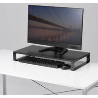 サンワサプライ 机上液晶モニタスタンド(D300mm・ブラック) MR-LC302BKN 1個（直送品）