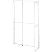 ストア・エキスプレス フォールディングスリット什器 片面 白　H150cm 3512-155 １台（直送品）