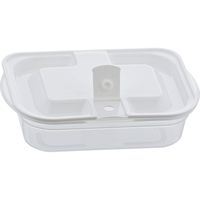 ベストコ 抗菌 抗ウイルス 電子レンジ 保存 容器 蒸気弁付き 洗いやすい MA-3200 ホワイト 150ml 3個組（直送品）