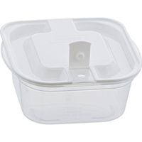 ベストコ 抗菌 抗ウイルス 電子レンジ 保存 容器 蒸気弁付き 洗いやすい MA-3206 ホワイト 300ml 2個組（直送品）