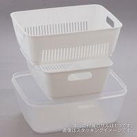 ベストコ 抗菌 抗ウイルス 保存容器 レンジ容器 1.2L ホワイト MA-3220 ザルパック 4988562000354 1個