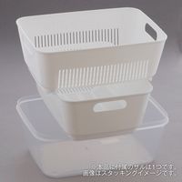 ベストコ 抗菌 抗ウイルス 保存容器 レンジ容器 1.8L ホワイト MA-3222 ザルパック 4988562000378 1個