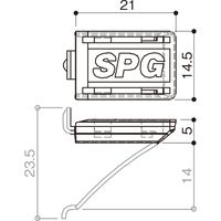 ARTIST(アーティスト) ステンレス棚柱用受ラバー ホワイト 4個 SA-TBRU-W 清水 10パック（直送品）