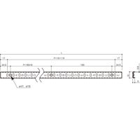 ARTIST(アーティスト) ステンレス棚柱 1200mm ホワイト SA-TB1200W 清水 20本（直送品）