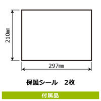 KALBAS 標識 足型 ブルー ステッカー床用抗菌 200×276mm 2枚入 KZK1203 1セット(2枚)（直送品）