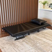 タマリビング ビータシリーズ ソファベッド ビータ4 PVC 幅1000mm ブラック 50000490 1台（直送品）