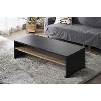 アイリスオーヤマ リビングテーブル ブラック LTB-1190W 1台