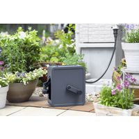 アイリスオーヤマ フルカバーコンパクトホースリール20m ダークグレー FCH-20M 1個