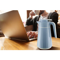 enjoy 保温・保冷ガラス製ポット リフレッシィ ブルー ATREJRIF-BL 1個（直送品）