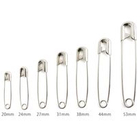 マーゼンプロダクツ スナッピン 安全ピン シルバー 44mm AC114-4-500 500本入×1パック