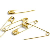 マーゼンプロダクツ MERZEN 【お徳用】スナッピン 安全ピン キリンス仕上げ ゴールド 24mm 5000本 AE410-0（直送品）