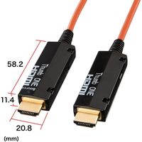 サンワサプライ 光ファイバHDMIケーブル（50m） KM-HD20-FB50K 1本（直送品）