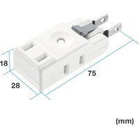 延長コード 電源タップ 2P（ピン） 3個口 ホワイト TAP-B57W サンワサプライ 1個