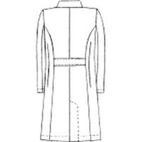 KAZEN レディス診察衣S型(ハーフ丈) REP210T-3-LL 1枚　白衣　ドクターコート（直送品）