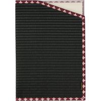 シンメ い草のドキュメントケース A4サイズ対応[黒/ドットパープル] B01-25-00103 1個（直送品）