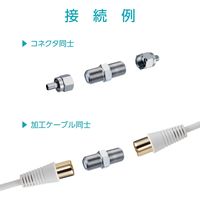 サン電子 4K8K衛星放送対応 4C用コネクタ 30個 F4(30) 1式（直送品）