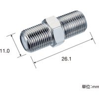 サン電子 4K8K衛星放送対応 中継用コネクタ 50個 FC50PB 1式（直送品）