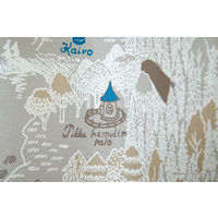 スミノエ ムーミン 遮光カーテン ムーミン谷の地図 100×135cm グレー 4549781277356 1枚