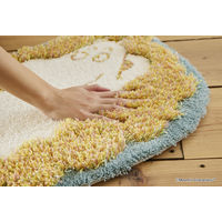 スミノエ ムーミン フラッフィームーミン マット 45×65cm ブルー 4549781277738 1枚