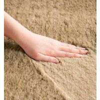 スミノエ BIGSIZERUG 防炎・消臭 ラグ ラックスファー 2000×2000mm ブラウン 1枚（直送品）