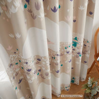 スミノエ MOOMIN セミオーダー カーテン ソフトメロディー 2700×1350mm ベージュ １セット(2枚入)（直送品）