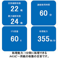 A4  クロスカットシュレッダー (60L/最大24枚細断) 22Ciー2 4624201 フェローズ（直送品）