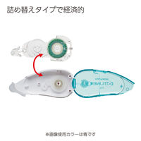 コクヨ（KOKUYO） テープのり 本体 ドットライナーフィッツ 強粘着 青 8.5m タ-DM490-07NB 1セット（85m：8.5m×10個）（直送品）