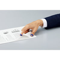 コクヨ リング型紙めくり＜メクリン＞ネイビーS メク-20DB 1セット（5個×10パック）