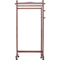 【軒先渡し】ヤマソロ スリーウェイハンガー ブラウン 幅825～1485×奥行400～940×高さ1600mm 1台（直送品）