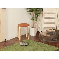 【軒先渡し】ヤマソロ パセリ スツール ファブリックオレンジ 1セット（5脚入）（直送品）