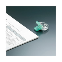 コクヨ（KOKUYO） ラクリップ（コンパクト） 口幅寸法28mm 緑・白 クリ-134-1N 1セット（20個:2個入×10パック）（直送品）