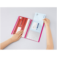 コクヨ（KOKUYO） クリヤーブック＜ノビータ＞ 固定式 長3封筒 20ポケット ピンク ラ-NR320P 1セット（5冊入）（直送品）