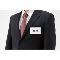 コクヨ（KOKUYO） 名刺型名札 安全ピンタイプ 56×91mm 透明 ナフ-21N 1セット（42個入）（直送品）