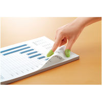 コクヨ キャップ型紙めくり<メクリンキャップ> Mサイズ メク-26TG 1セット(30個:3個×10パック)