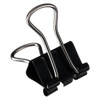 コクヨ ダブルクリップ<Scel-bo>(極豆) 黒 クリ-J37D 1セット(200個:10個入×20パック)