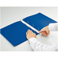 コクヨ（KOKUYO） リングファイル<K2>シングルレバー A4縦 収容枚数約250枚 4穴 青 K2フ-SL430B 1セット（3冊入）（直送品）