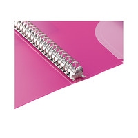 コクヨ（KOKUYO） バインダーノート<カラータグ>金属とじ具 B5（26穴） ピンク 20枚付 CTル-C350P 1セット（5冊入）（直送品）