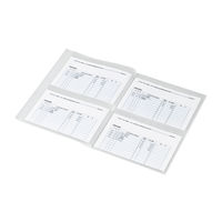 コクヨ 領収書&明細書ファイルα<ノビータα> 透明 台紙 ラ-NF500T 1セット(25冊)