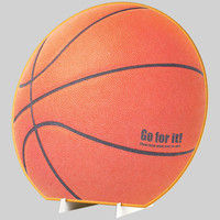 カラー色紙 丸形 バスケットボール柄 33194006 1セット（2枚） デザインフィル（直送品）