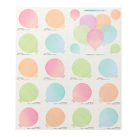 デザインフィル カラー色紙 シール付 半透明 風船柄 33211006 1セット(2枚)